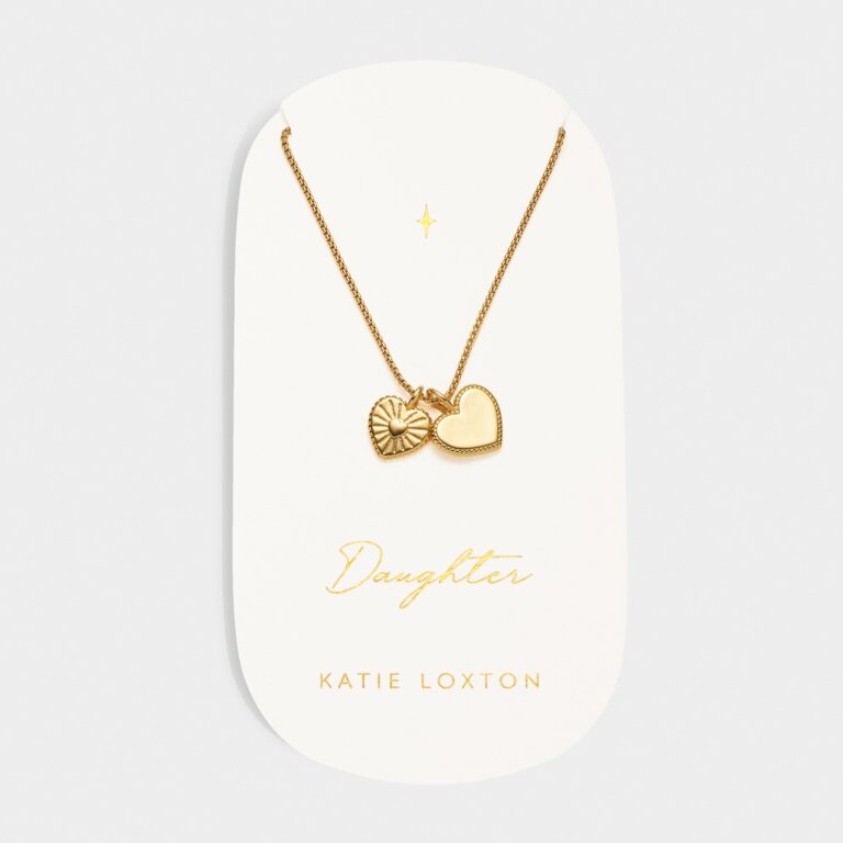 'Daughter' Waterproof Gold Charm Necklace