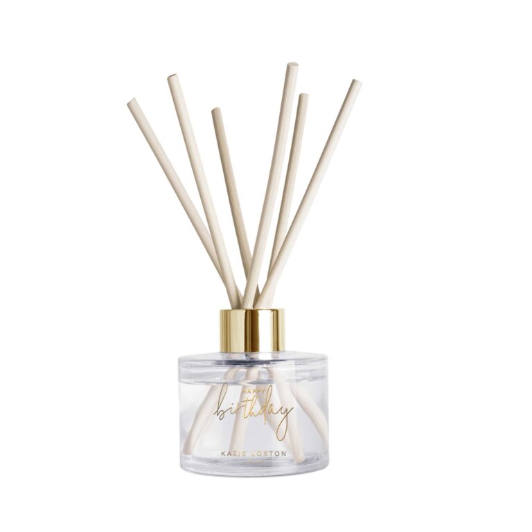 'Happy Birthday' Reed Diffuser In Grapefruit And Pink Peony