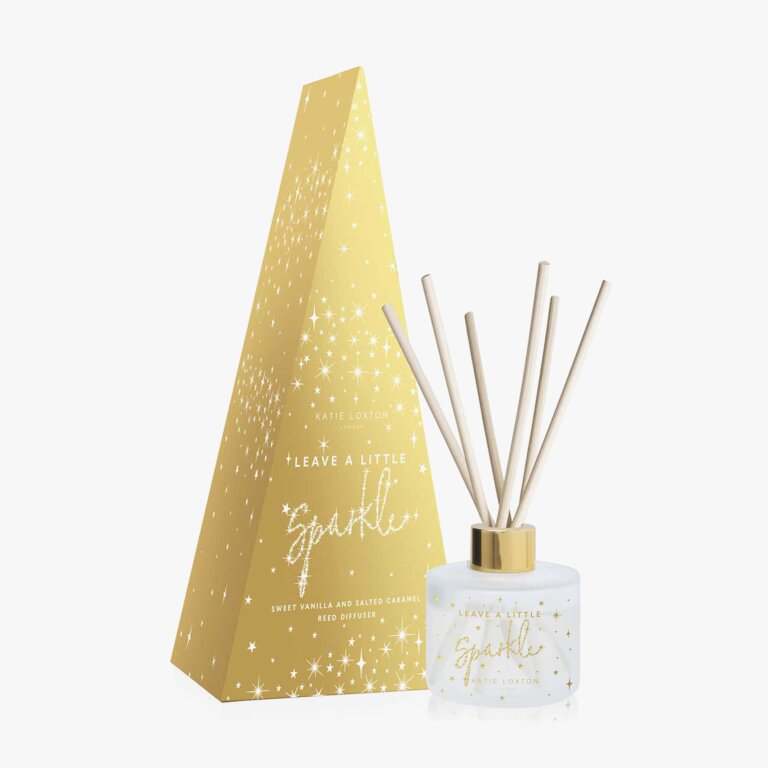 Festive Reed Diffuser 'Leave A Little Sparkle' Sweet Vanilla And Salted Caramel