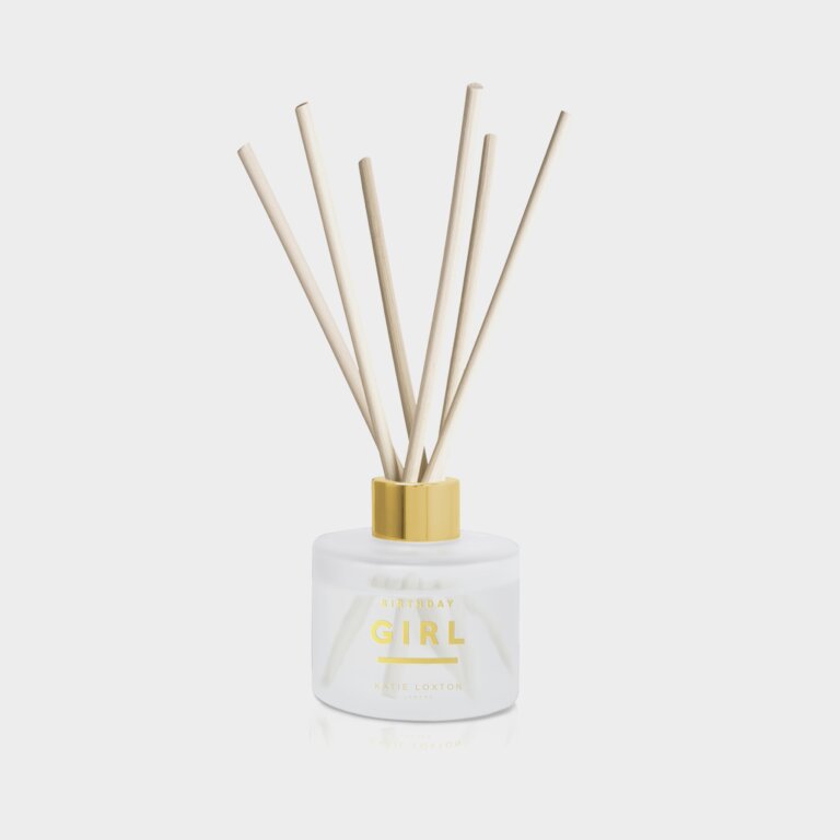 Sentiment Reed Diffuser 'Birthday Girl' In Grapefruit And Pink Peony