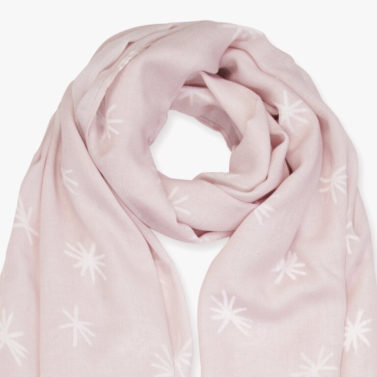 Sentiment Scarf 'Fabulous Friend' in Pink And White
