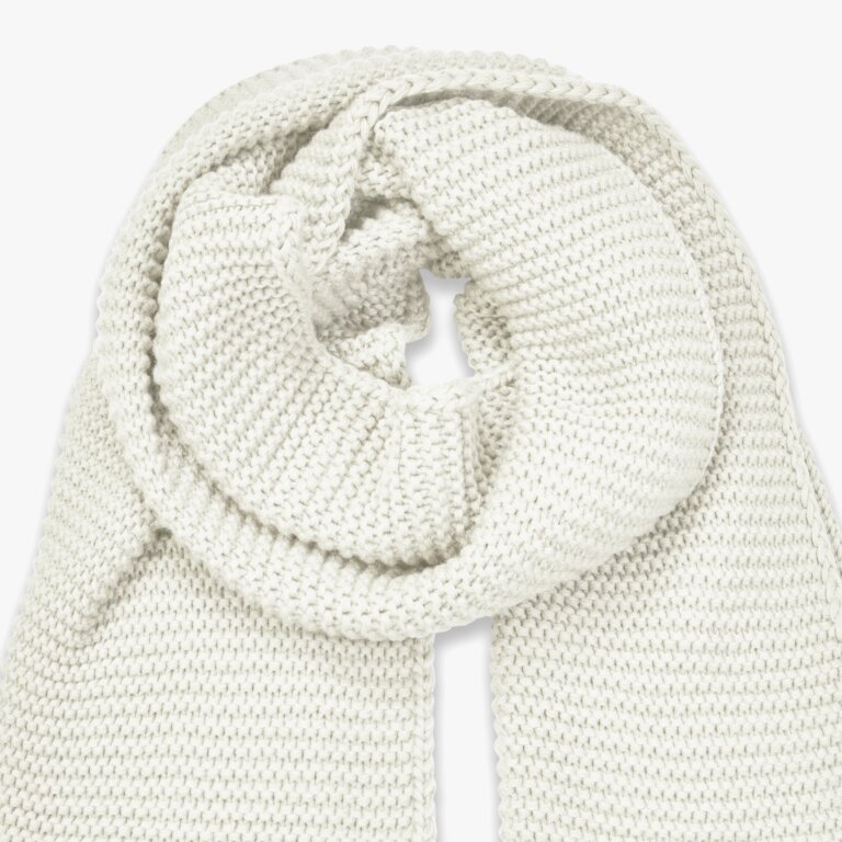 Chunky Knit Scarf In Cream