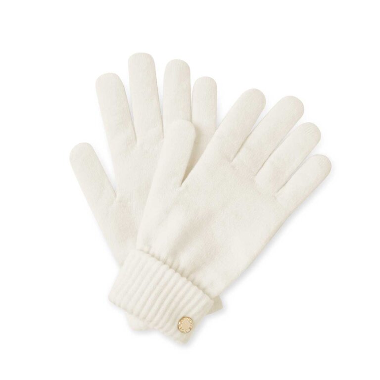 Chunky Knit Gloves | Cream