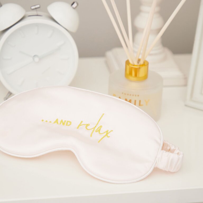 Satin Eye Mask … And Relax in White