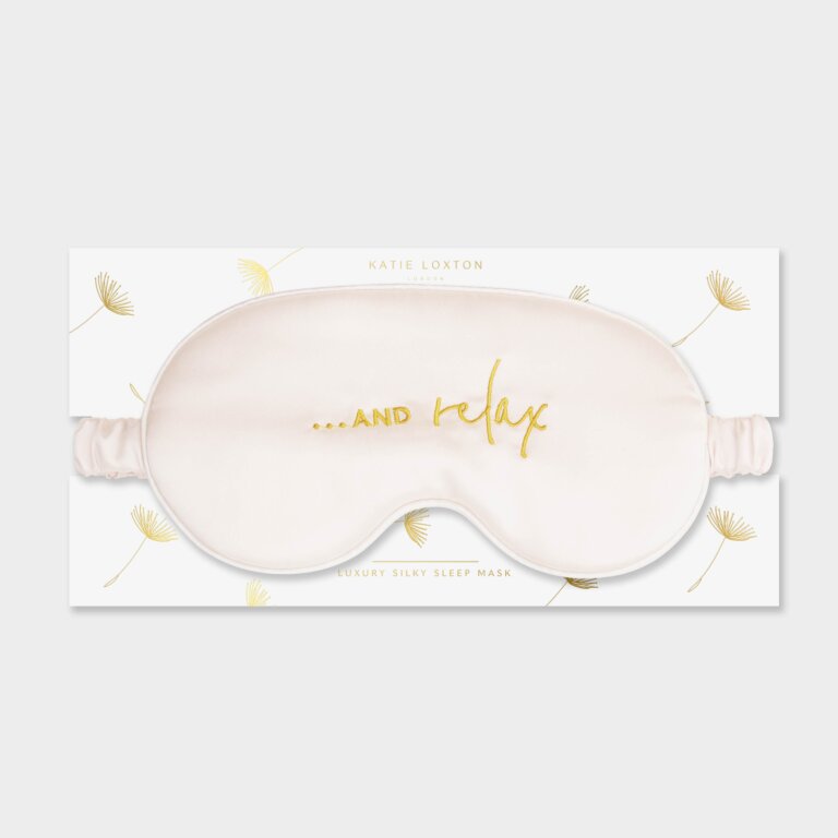 Satin Eye Mask … And Relax in White