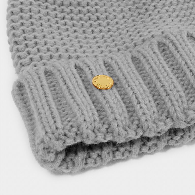Chunky Knit Hat in Gray