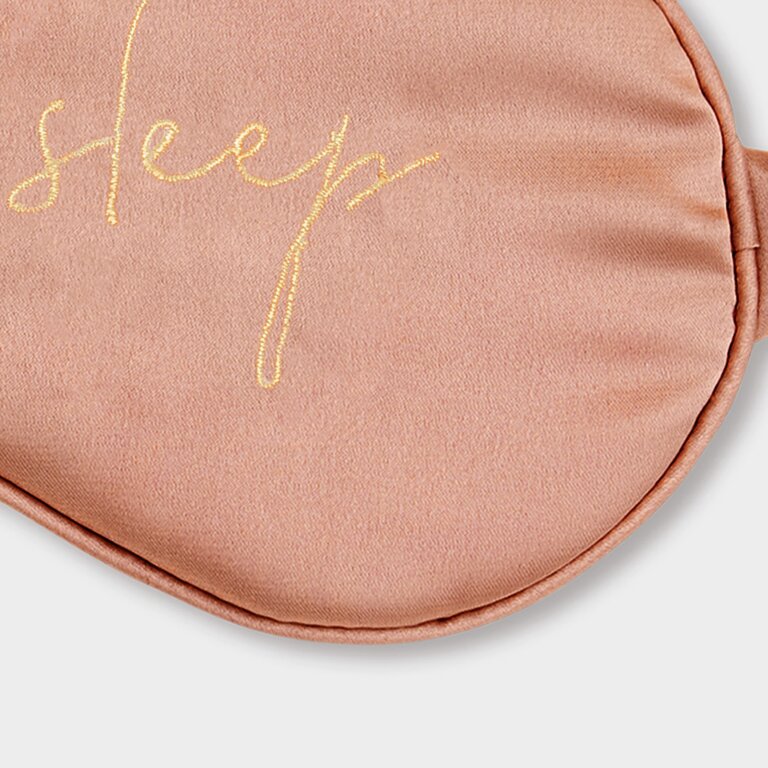 Eye Mask And Scrunchie Set 'Beauty Sleep' in Dusty Rose