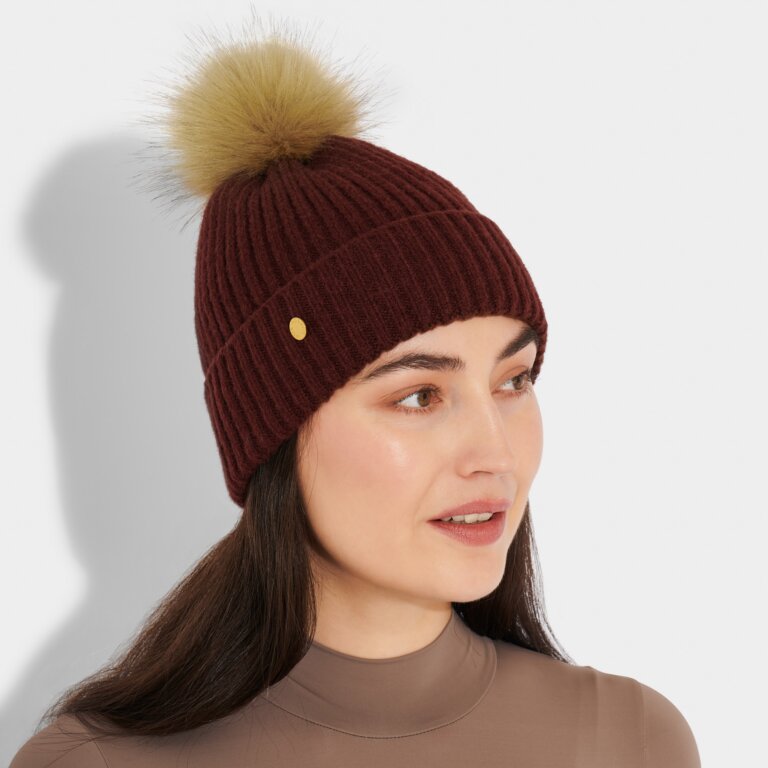 Knitted Hat In Cacao