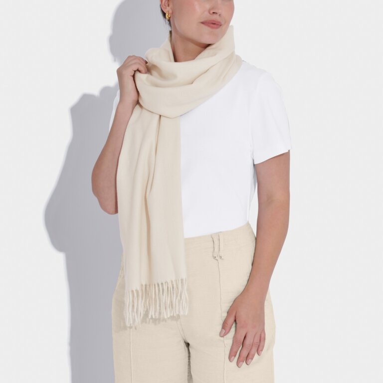 Blanket Scarf in Off White