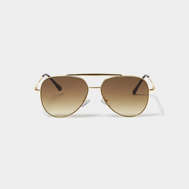 Bali Sunglasses | Gold Metal | Katie Loxton