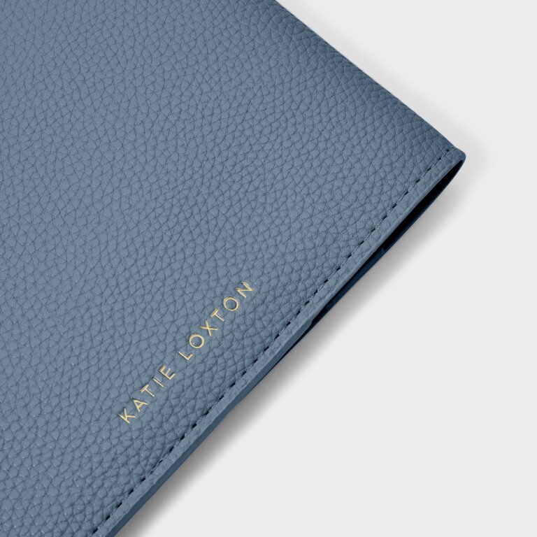 Notebook Cover And A5 Lined Notepad In Light Navy