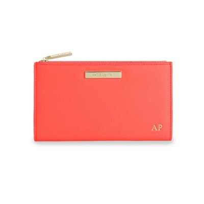 Alise Soft Pebble Fold-Out Purse In Coral