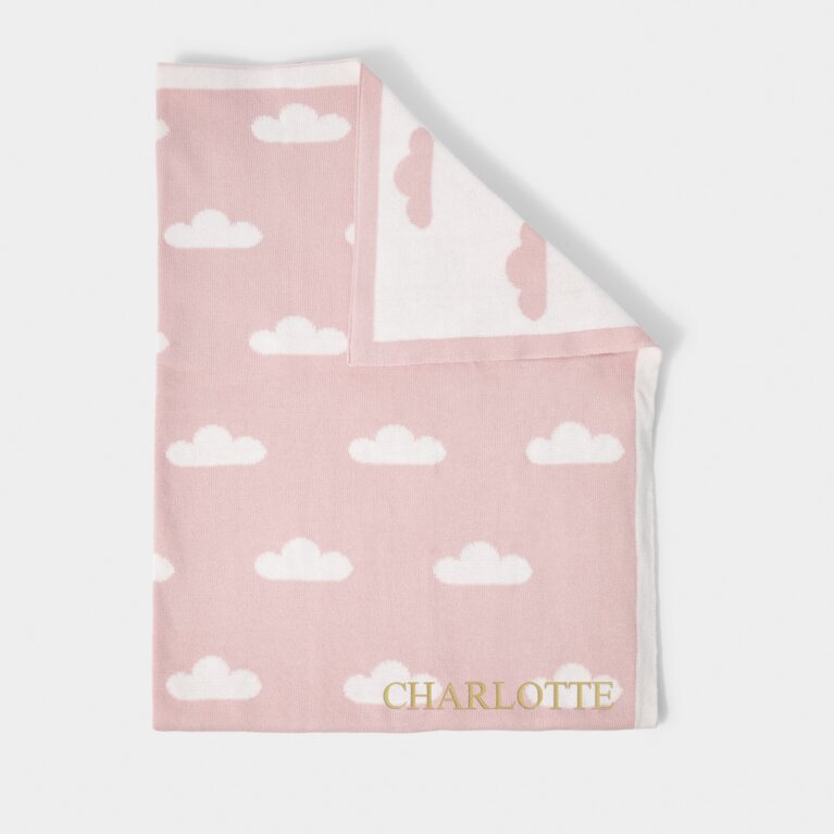 Printed Baby Blanket in Pink