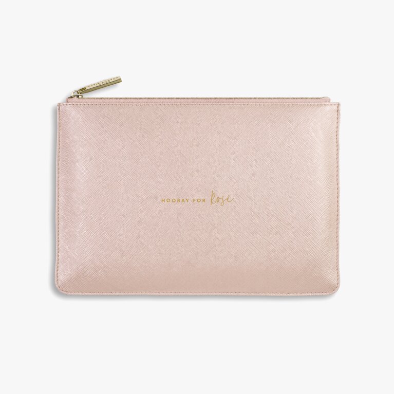 Perfect Pouch 'Hooray For Rose' in Pink