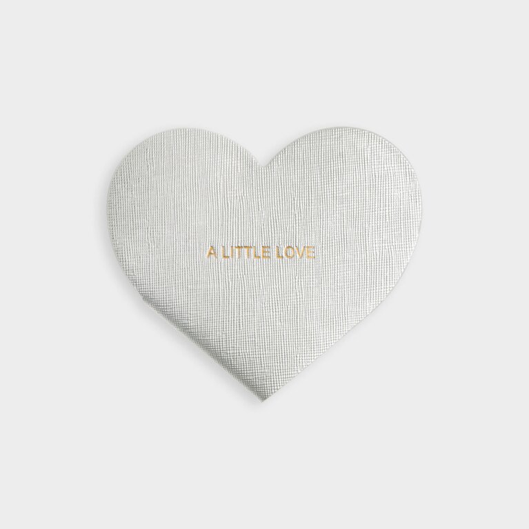 Heart Notebook | a little Love | Metallic Silver