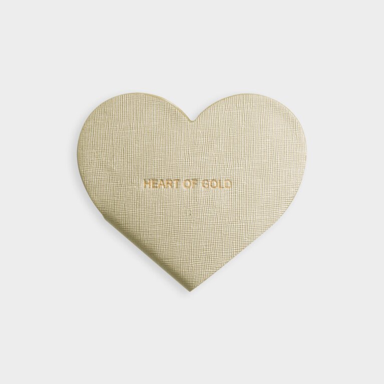 Heart Notebook | Heart Of Gold | Metallic Gold