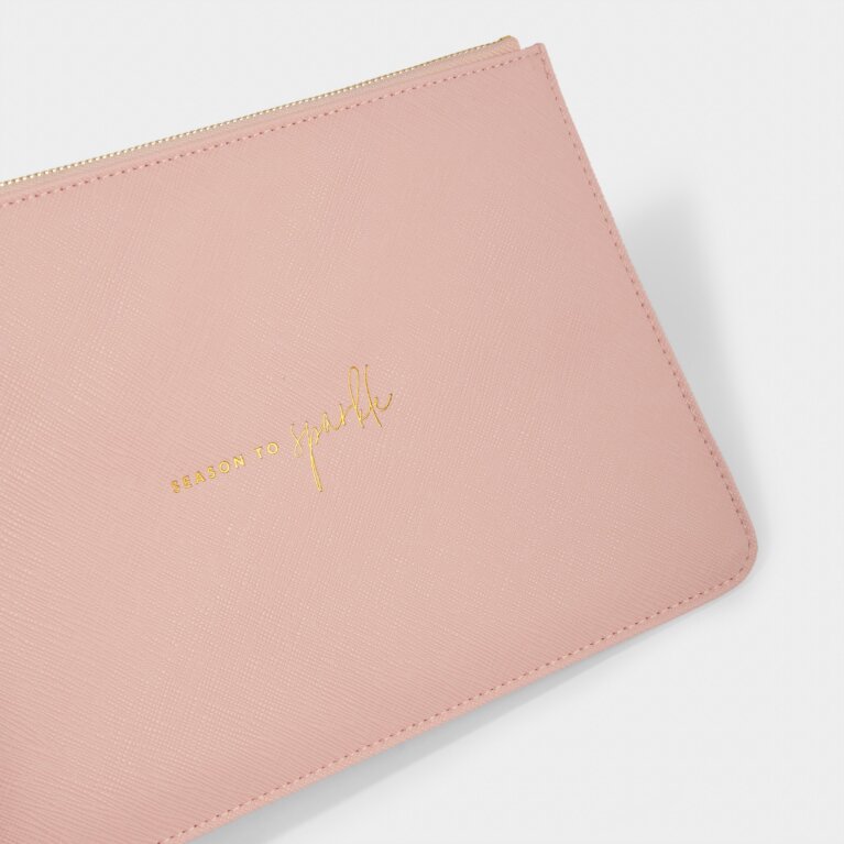 Perfect Pouch 'Season To Sparkle' in Pale Pink