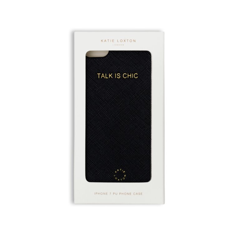iPhone 7 Case 'Talk Is Chic' in Black