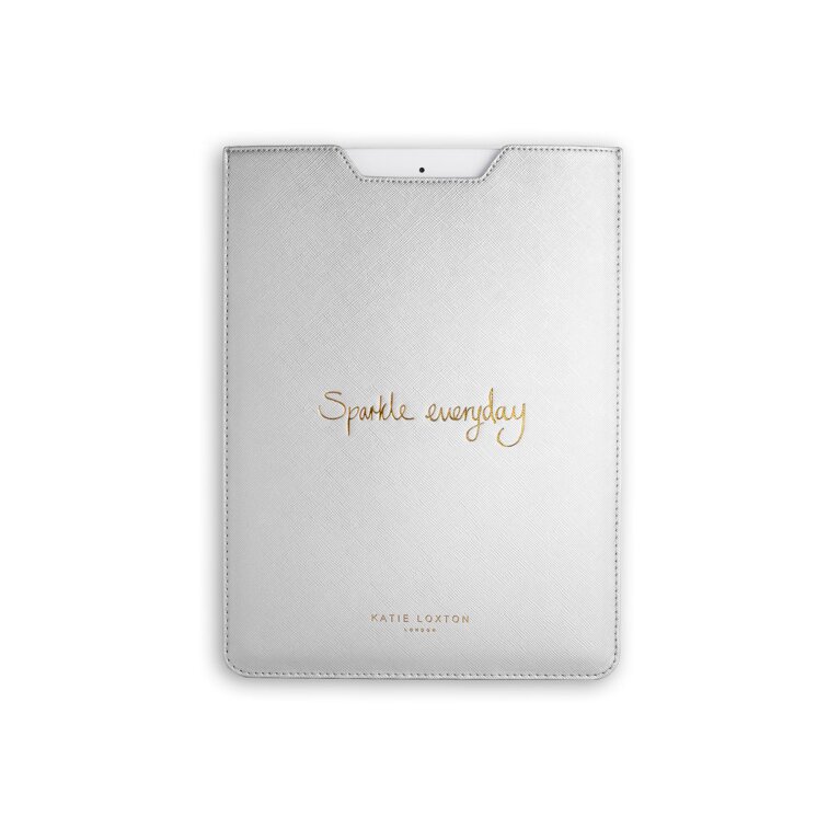 iPad Sleeve | Sparkle Everyday | Metallic Silver