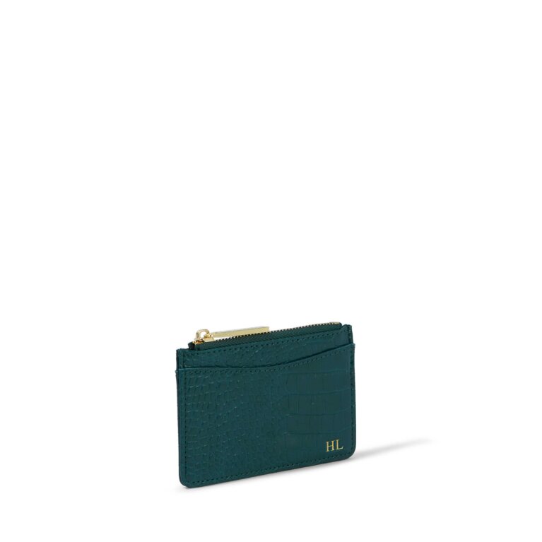 Cara Curve Cardholder in Forest Green