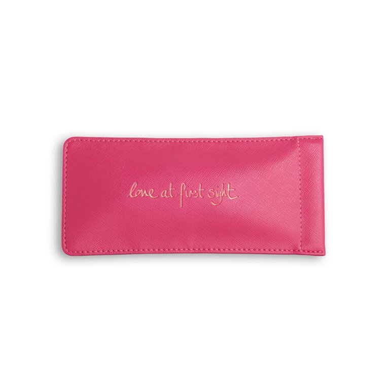 Glasses Sleeve 'Love At First Sight' in Fuchsia Pink
