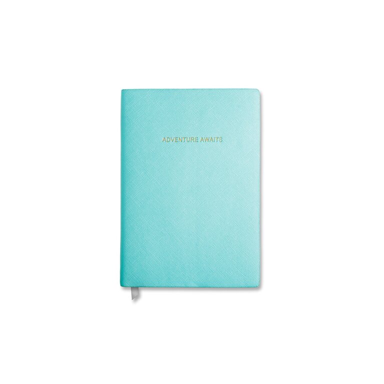 Small Notebook | Adventure Awaits | Metallic Aqua