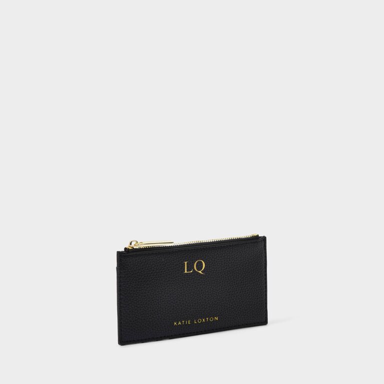 Lea Coin Purse & Card Holder in Black