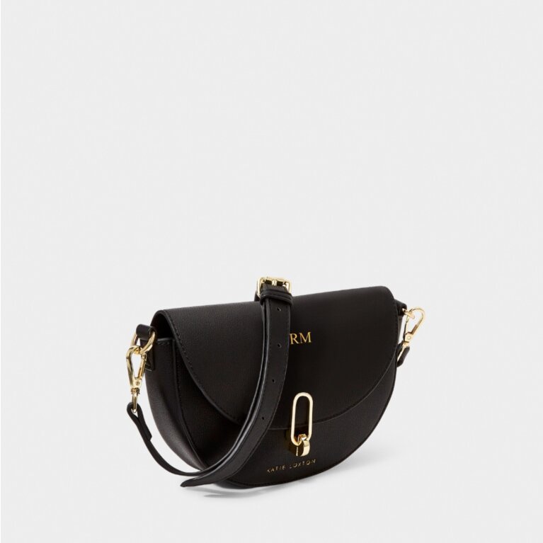 Quinn Mini Saddle Bag in Black