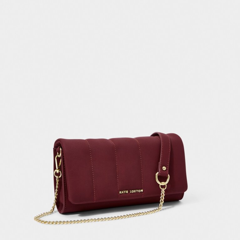 Kayla Quilted Crossbody in Plum