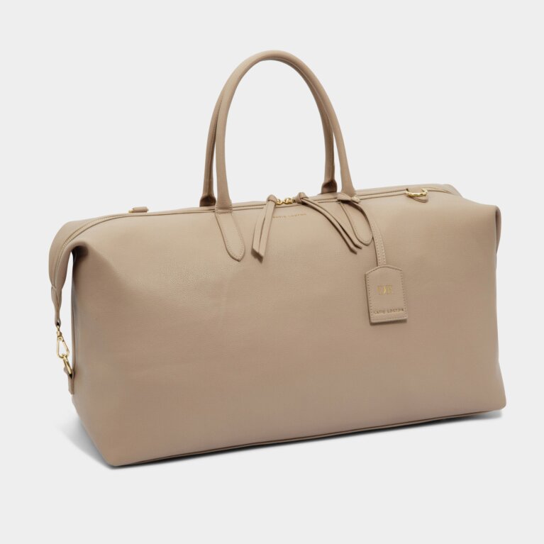 Oxford Weekender Carryall Bag in Light Taupe