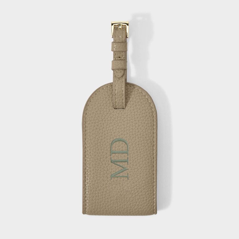 Luggage Tag in Taupe