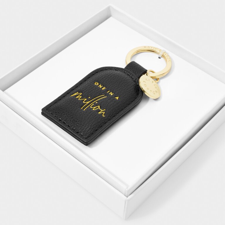 Beautifully Boxed Keyring 'One In A Million' in Black