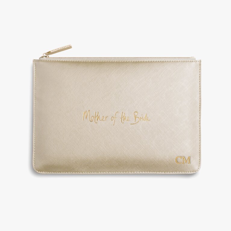 Perfect Pouch 'Mother Of The Bride' in Metallic Gold
