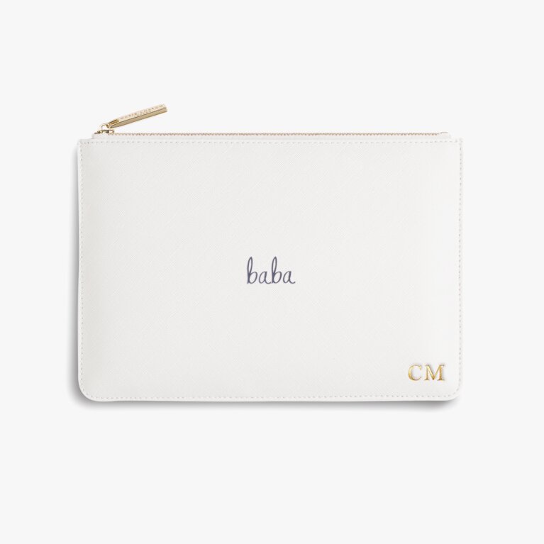 Perfect Pouch 'Baba' in White