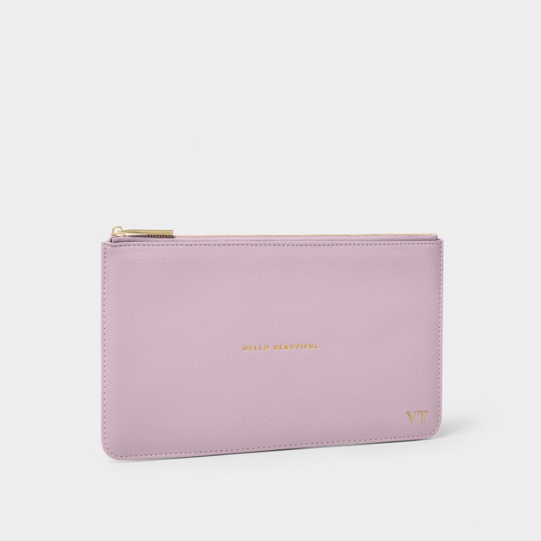 Slim Perfect Pouch 'Hello Beautiful' in Lilac