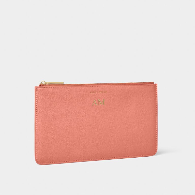 Mother's Day Pouch 'To The World You Are My Mum, But To Me You Are The World' in Coral