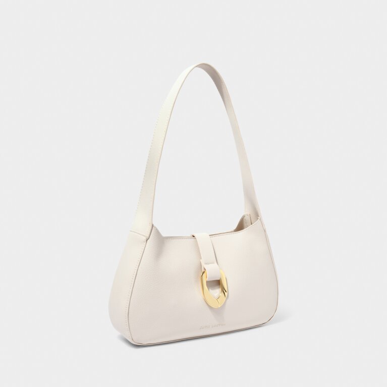 Blake Small Shoulder Purse in Off White
