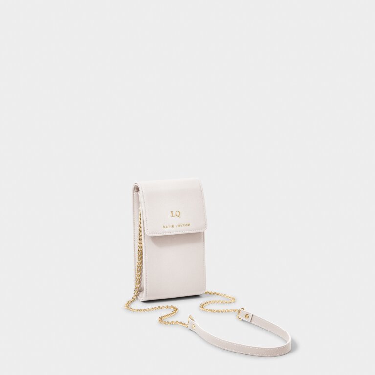 Amy Phone Bag in Off White