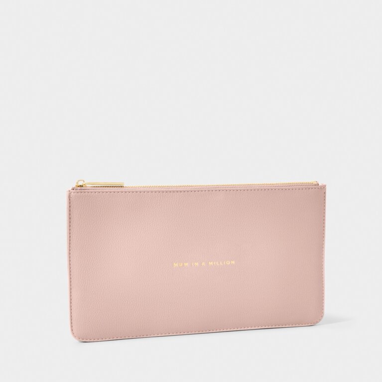 Slim Perfect Pouch 'Mum In A Million' in Dusty Pink