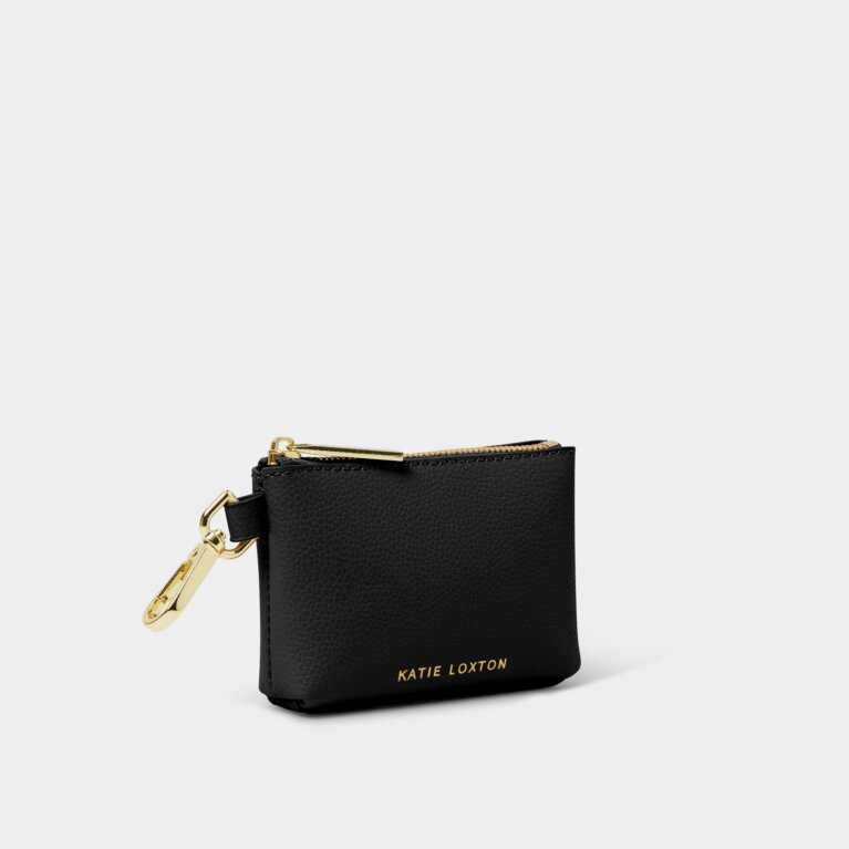 Evie Clip On Coin Purse in Black