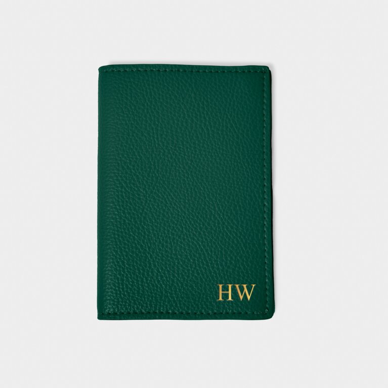 Passport Cover in Emerald Green