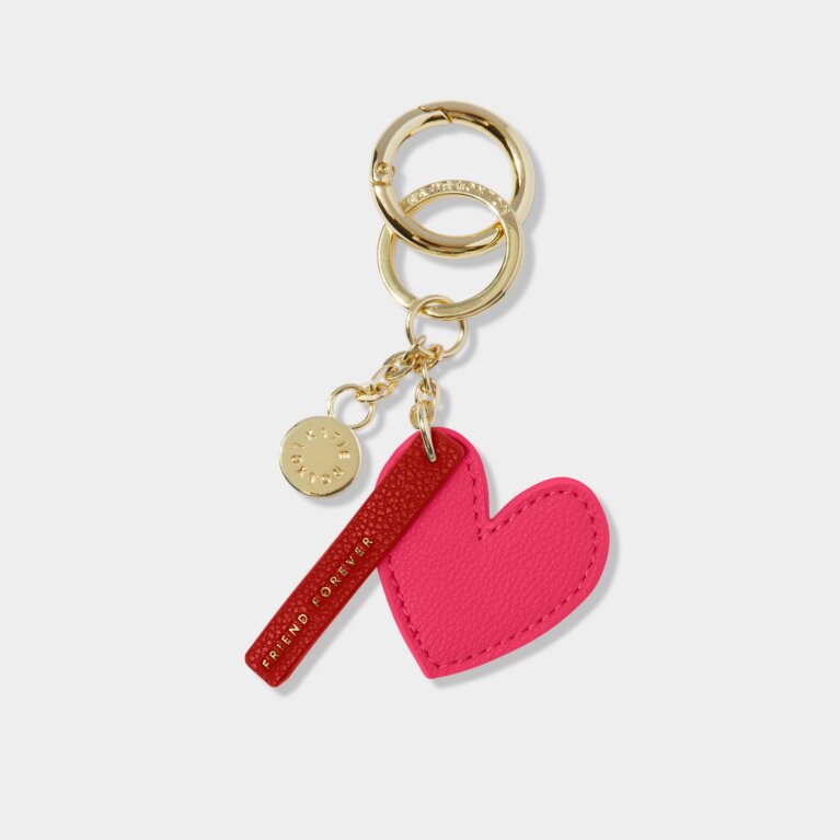 Chain Keyring 'Friends Forever' in Fuchsia