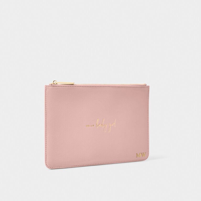 Baby Perfect Pouch 'Hello Baby Girl' in Blush Pink
