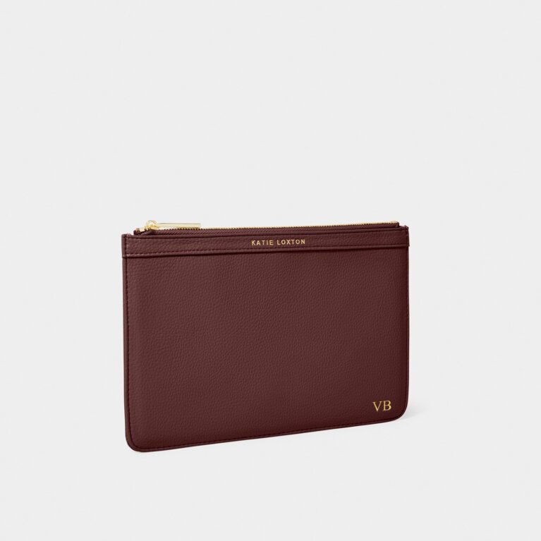 Cleo Pouch in Burgundy