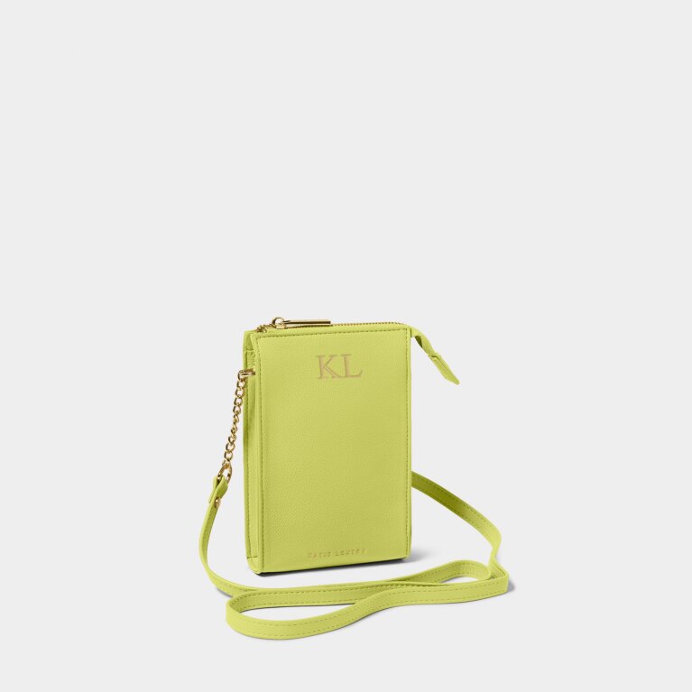 Zana Slim Crossbody Bag in Lime Green