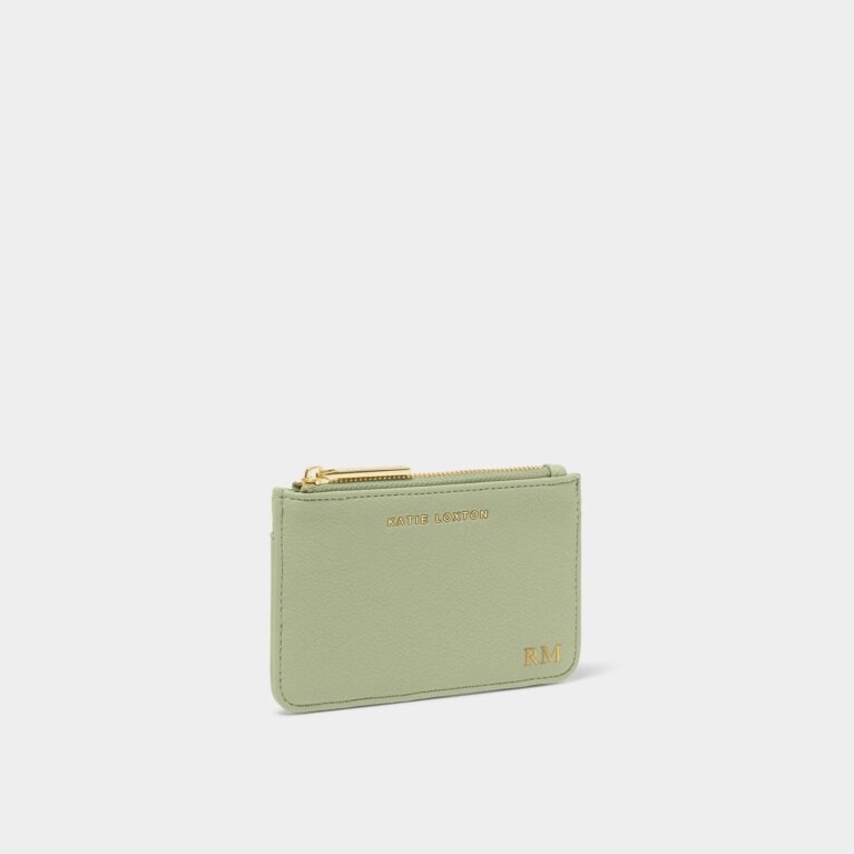 Hana Coin And Card Holder in Soft Sage
