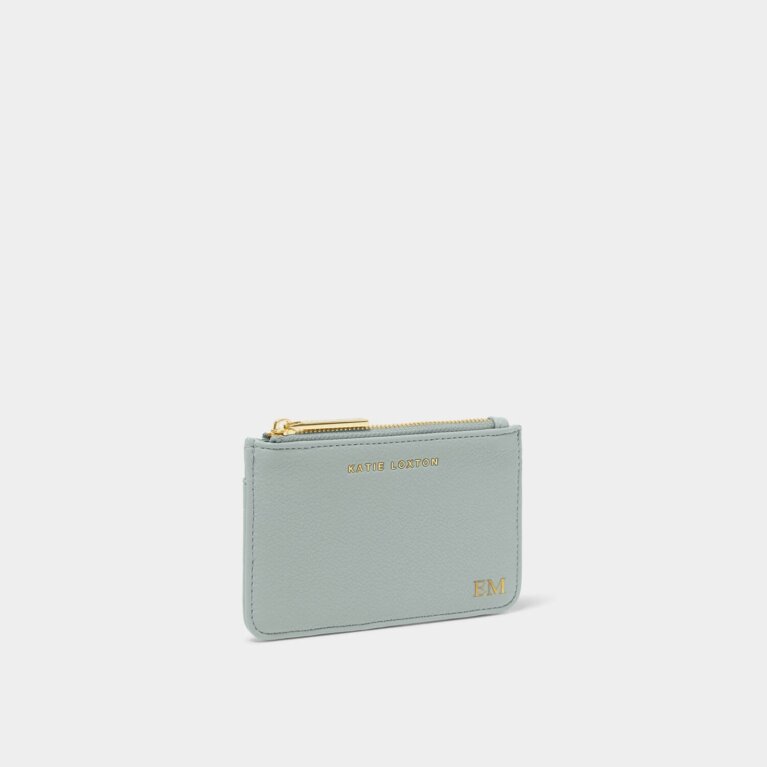 Hana Coin And Card Holder in Duck Egg Blue