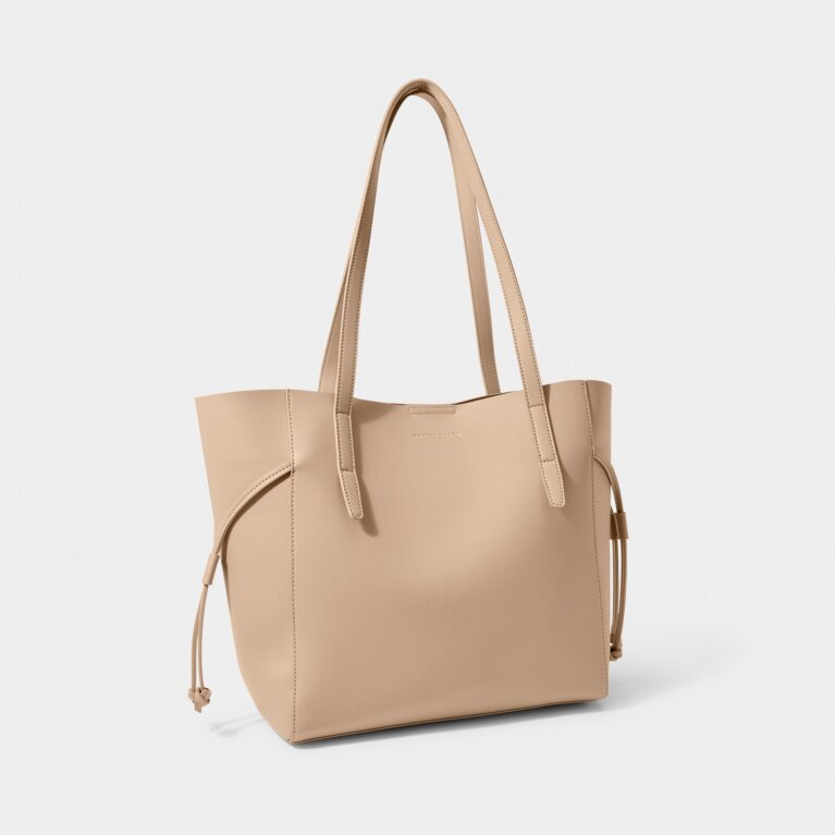 Ashley Tote Bag in Light Taupe