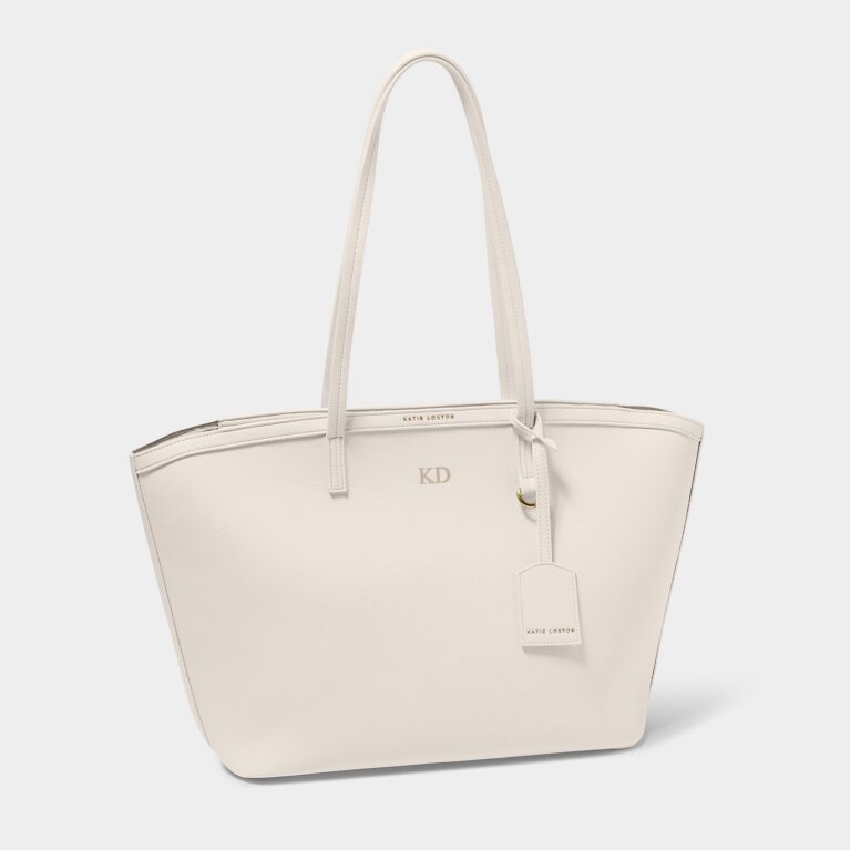 Travel Tote Bag in Off White