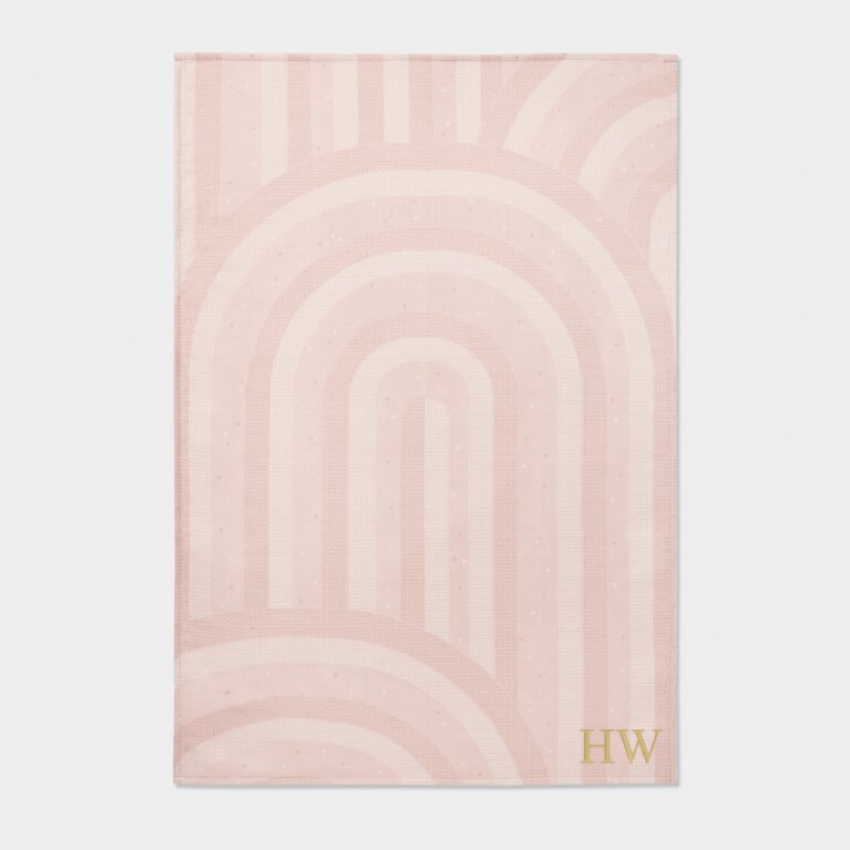 Printed Baby Blanket in Pink